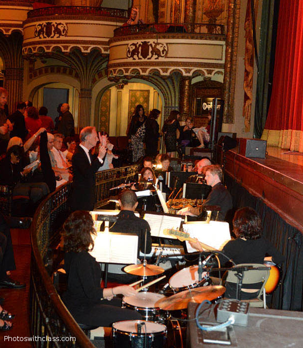 Greg Haake conducting at the Orpheum Theater, Los Angeles
